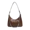 2026 Nuevo Modelo Bolso Minimalista de Alta Gama para Debajo del Brazo, Bolso de Hombro con Cadena de Moda de Nicho, Bolso Cruzado Versátil y Elegante para el Trabajo