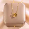 Colar Letra H Design Minimalista Francês Novo Estilo Nacional Chinês Novo Estilo Acessório de Pescoço Corrente de Clavícula Leve de Luxo de Alta Qualidade