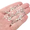 Kit de Material para Pulseira DIY de Contas de Prata Quebrada da Temporada de Natal