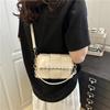Bolso Pequeño Tejido para Mujer, Nuevo Diseño de Nicho Verano 2026, Bolso Cruzado Texturizado, Bolso Cuadrado Pequeño de Hombro de Moda Simple
