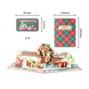 Cartão de Natal 3D Árvore de Natal Tridimensional Cartão de Natal Criativo Atividades de Natal Pequenos Presentes Presentes Criativos Venda por Atacado