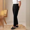 Pantalones Casuales de Color Sólido para Hombre Estilo Británico, Versátiles, Diseño Retro de Nápoles, de Nicho, Modernos, Pantalones de Vestir