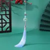 Nuevo Estilo Chino Hebilla de Paz de Imitación de Jade Nudo Chino Borla Colgante DIY Estilo Antiguo Hanfu Qipao Borla de Espada Adorno Colgante