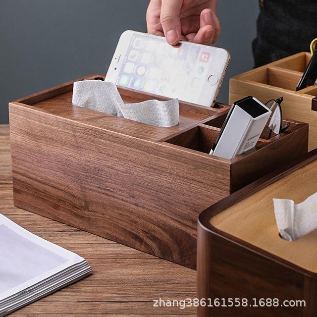 黑胡桃纸巾盒