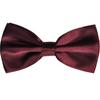 Pajarita para Hombre Padrinos Boda Boda Roja Formal Traje Camisa Borgoña Negro Accesorios Mujer