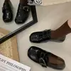 Mocasines de cuero genuino estilo retro, Zapatos Mary Jane para mujer, Zapatos de suela blanda que no cansan los pies, Zapatos versátiles para mujer, Zapatos casuales de cuero para ir al trabajo