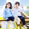 Combinación de Colocación de Camiseta Ropa de Jardín de Niños Ropa de Verano Disfraz para Niños Uniforme Escolar para Estudiantes de Primaria Uniforme de Clase Camisa de Manga Corta