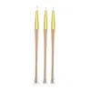 Ferramenta de Pincel para Manicure Japonês Transfronteiriço Haste de Metal Conjunto de 3 Peças Caneta para Pintura Colorida Desenho de Flores Fábrica Ponto de Venda Atacado