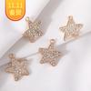 Europeu e americano INS moda diamante estrela diy liga jóias acessórios pulseira colar brincos acessórios 19*21