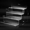 Expositor de Escalera Acrílico Multicapa para Amazon Transfronterizo, Estante de Almacenamiento para Cosméticos Hecho a Mano, Soporte Transparente para Cupcakes