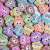 Lindo Dibujo Animado Labubu Arcilla Suave Agujero Recto Cuentas Sueltas DIY Cadena para Teléfono Móvil Llavero Cadena para Bolso Accesorios de Joyería