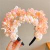 Diadema con flores y horquillas Quanzhou Xunpu, estilo étnico femenino, estilo Hanfu, con flores, de alto valor de color, estilo antiguo, con simulación de flores y fotos.