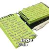 Retro americano ins Vento cartão palavra taquigrafia espiral livro estudante exame de admissão de pós-graduação com quadrado portátil PVC caderno durável