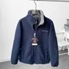 Chaqueta exterior de color liso para otoño e invierno para hombres y mujeres, con forro polar, engrosada, cálida y a prueba de viento 13202