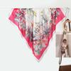 Moda Primavera e Verão Lenço de Seda Estampado Floral Lenço Temperamento Feminino Joker Lenço Pequeno Luxo Leve Lenço Quadrado 70 Venda ao Vivo