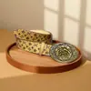 Estilo Europeo y Americano Bohemio Ins para Mujer Cinturón Decorativo Marrón Exótico Retro Versátil Cintura de Jeans