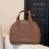 Bolsa de Cosméticos Retro de Cuero Aceite-Cera de Estilo Nuevo Portátil con Gran Capacidad, Aspecto Moderno y de Gama Alta, Bolsa Portátil para Guardar Artículos de Tocador de Viaje