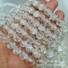 Pulseira de Cristal Rosa Ametista Natural 8mm Cristal Branco Várias Pedras Preciosas Cristal Pedra Bruta Pulseira Cinco Elementos Atacado