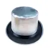 Chapéus Altos de Tecido Composto de Eva Customizados pelo Fabricante com Estampa Dourada, Chapéus Lincoln para Performance de Palco, Chapéus de Mágico com Estampa Dourada em Ouro e Prata