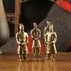 Juego de Adornos Modelo Artesanal de Metal de Latón Puro Guerreros de Terracota Adornos de Cobre Souvenirs Turísticos de Xi'An Venta al por Mayor
