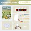 Textura simples pintura diy material tridimensional quartzo areia acrílico pintura digital a óleo praia rosa pintura artesanal atacado