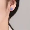 Transmisión en Vivo Más Vendidos Pendientes de Piedras Preciosas de Colores Diamante de Alto Carbono Corte Rosa Milenario Pendientes Octogonales y Pendientes de Moda Transfronteriza Europea y Americana