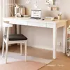Mesa de Madeira Maciça Nórdica para Casa Simples Mesa de Computador Sala de Estudo Minimalista Mesa de Escritório Bancada Quarto Estudo Mesa de Escrita