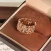 Anillo de cruz hueca con forma de montaña bestseller transfronterizo, anillo abierto versátil de circonita de lujo ligero vintage europeo y americano