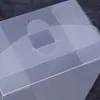 Atacado de fábrica embalagem de produto PP caixa de plástico personalizada fosca sarjada caixa de PVC caixa dobrável transparente PET logotipo personalizado