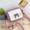 Bolso de Lona para Mujer Modelo Nuevo 2026 Bolso Cruzado de Moda Casual Bolso de Hombro de Lona Estampado de Dibujos Animados para Mujer Bolso Cuadrado Pequeño Estampado