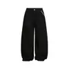 Nanxia Disfraz 2025 Otoño Nuevo Estilo Japonés Color Sólido Casual Pantalones de Pierna Ancha Tipo Cimitarra Unisex Pantalones Largos Cargo Rectos para Hombre