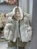 Chaleco de Plumón para Mujer 2026 Nuevo Estilo Otoño e Invierno para Figuras Menudas, Ropa de Abrigo con Relleno de Plumón de Pato Blanco, Chaqueta de Moda Engrosada Estilo Coreano