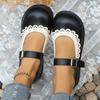 Zapatos Planos de Moda Estilo Británico Zapatos Pequeños de Cuero para Mujer Nuevo Estilo Primavera y Verano 2025 Zapatos Mary Jane Estilo Francés para Mujer