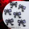 Accesorios de Estilo Oscuro Estilo Europeo y Americano Mariposa Negra Pistola Cruz de Rosa Colgante Pulsera de Cuentas DIY Collar