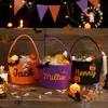 Sacos de Doces de Halloween Personalizados para Crianças, Sacos de Doces Portáteis com Designs Personalizados, Processamento em Lote, Exclusivamente para Fornecimento Transfronteiriço, Amostra Disponível
