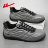 Sapatos populares de outono masculinos da Huili, sapatos com painéis de couro, tênis de treino masculinos da moda alemã, sapatos de corrida masculinos, sapatos casuais esportivos masculinos Z