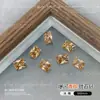Decoraciones Explosivas para Uñas Color Champagne Zirconia, Huevos de Paloma de Azúcar de Roca, Forma de Corazón, Cuadrado Grueso, Melard, Pedrería Irregular para Uñas al por Mayor