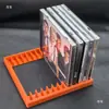 Caja organizadora de almacenamiento de música en CD, estante con capacidad para 12 álbumes de música y es un estante de exhibición