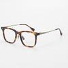 Óculos Retangulares de Acetato Retro de Alta Qualidade com Armações Grandes, Feitos de Titânio Puro, Ultraleves, Podem Ser Equipados com Lentes de Alta Prescrição, Modelo Md8151