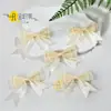 Cinta de Poliéster Tejida a Mano Doble Capa Lazo de Cola de Golondrina Decoración para Bolsas, Ropa, Juguetes, Cajas de Regalo y Lazos Festivos