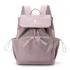 Bolsa de Almacenamiento para Bebé con Cordón Conveniente, Color Sólido Separación Seco y Húmedo Bolsa de Viaje para Mamá, Mochila Doble para Pañales, Bolso de Mano
