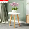 Soporte para plantas en maceta con patas de madera maciza para uso en interiores, adecuado para plantas verdes, plantas colgantes, suculentas y bonsáis en balcones y ventanales
