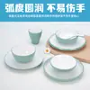 Melamina hotpot restaurante juego de mesa cuatro piezas vajilla hotel restaurante restaurante creativo imitación porcelana platos cuchara taza juego comercial