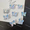 Pingente Sinfonia de Borboleta Cristal Tridimensional Super Brilhante Pingente Moca Acessórios para Pulseira de Contas DIY Colar Brincos Pingente