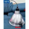 Pantalla de Lámpara Gruesa de LED con 6.5 Agujeros y Núcleo de Cobre, Cubierta Reflectante de Aluminio Industrial y Minera, Poste de Lámpara con Cable Colgante, Cadena Colgante para Almacén de Fábrica