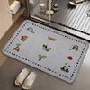 Alfombrillas de Baño de Dibujos Animados, Alfombrillas Antideslizantes de Uso Doméstico para Baño, Fáciles de Cuidar, Alfombrillas de Piso Antideslizantes, Alfombrillas de Lino Absorbentes, Listas para la Venta