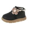 Botas de Neve de Inverno para Meninas com Forro de Fleece, Solado Macio, Antiderrapante, Sapatos de Algodão Princesa para 3-6 Anos, Botas de Algodão Quentes para Crianças