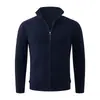 Outono Inverno Novo Cardigã de Zíper Masculino Suéter Peça Externa Jovem Simples Versátil Peça Externa Cardigã de Tricô Jaqueta Masculino
