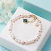 Pulsera de Perlas de Agua Dulce Blancas Estilo de Diseño Nicho INS Regalo de San Valentín Joyería
