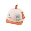 Nuevo sombrero de primavera para niños lindo dinosaurio niña de bebé gorra con visera bebé niño protección solar sombrero para el sol